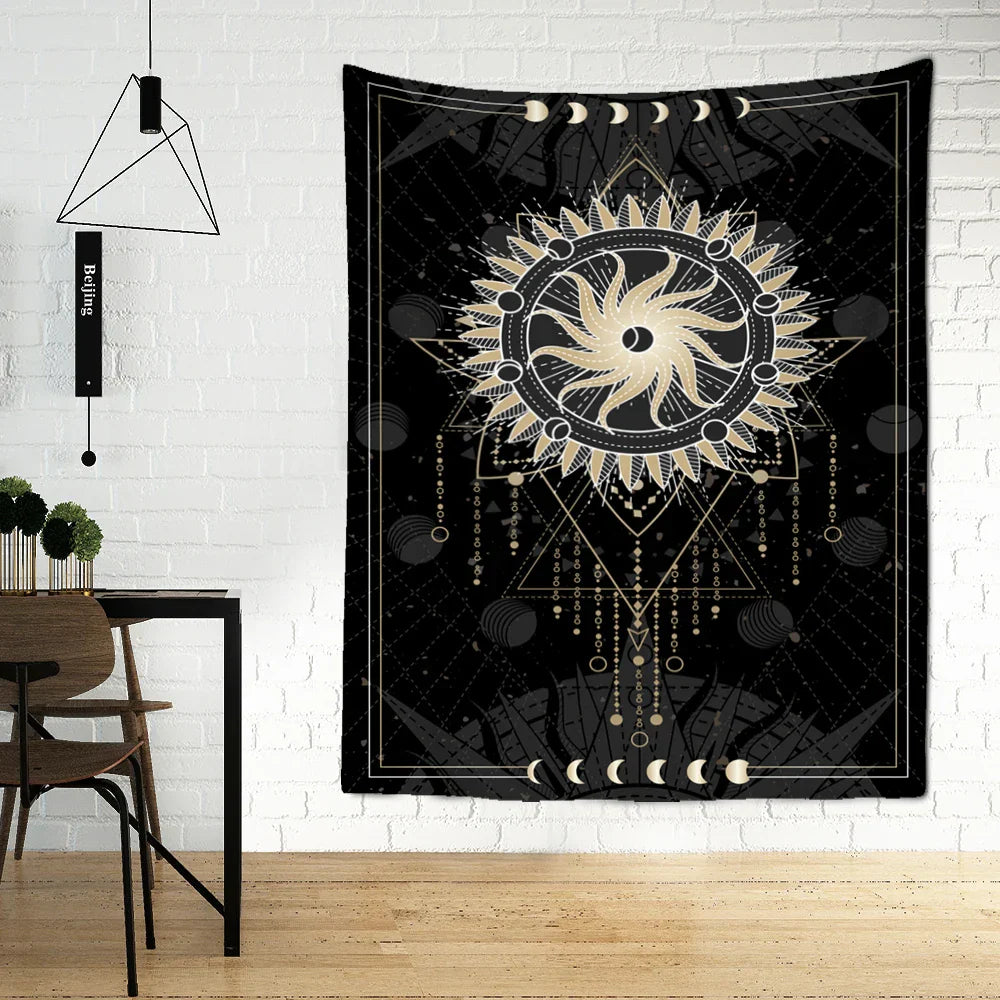 Decobites Tarot Card Tapestry Wall Hanging Hippie Witchcraft Constellation Art Dorm Decor