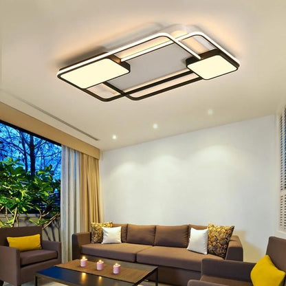 DecorBites™ LED Chandelier: Modern Dimmable Light for Living Room, Kitchen, and Aisle