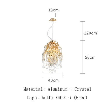 DecorBites™ Crystal LED Ceiling Chandelier for Modern Luxury Decor