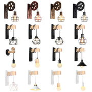 Decorbites™ Luz de Pared con Polea Industrial - Aplico de Pared Retro para Loft en Hogar, Café, Bar