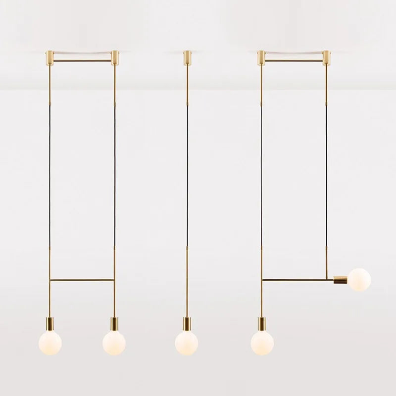 DecorBites™ Black Rose Gold Long Tube Chandelier | Nordic Design for Cafe, Bar & Restaurant