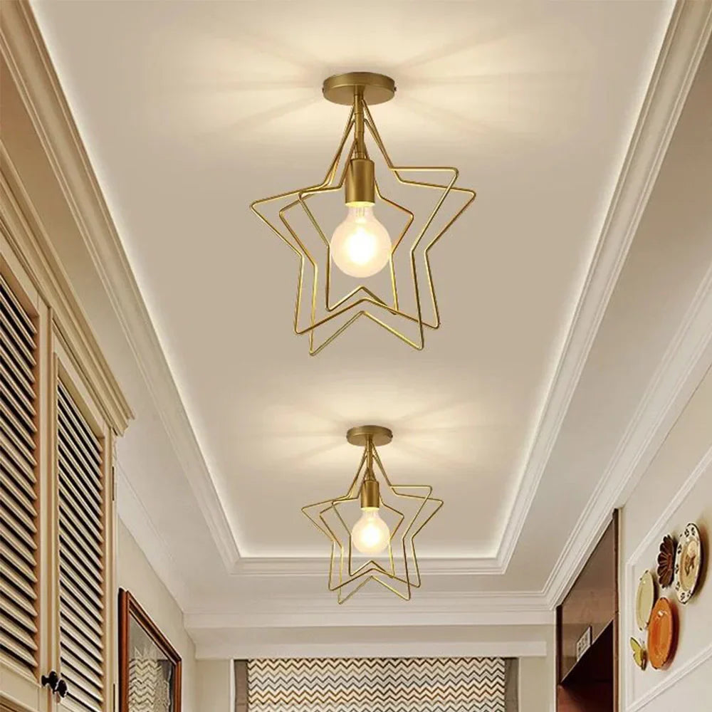 Decorbites™ Gold-Metal-Käfig Vintage-Hängeleuchte für Restaurant und Bar