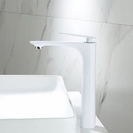 DecorBites™ Black & Gold Basin Faucet | Bathroom Sink Tap Hot Cold Mixer Tap