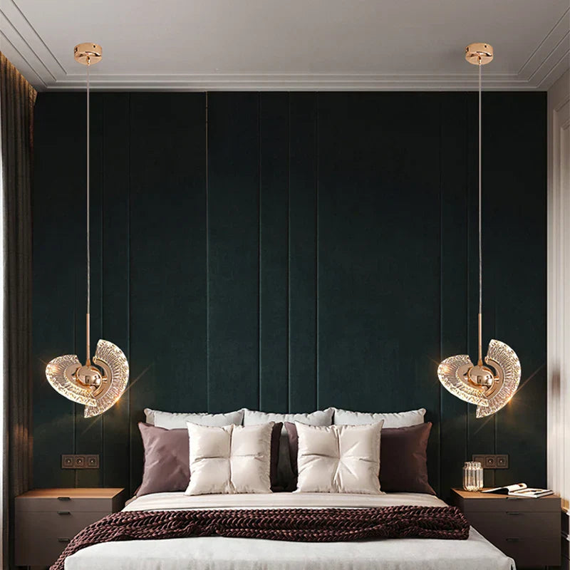 DecorBites™ Gold LED Pendant Light - Elegant Adjustable Chandelier for Indoor Home decor