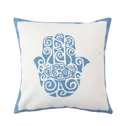 DecorBites™ Antique Brown Tiger Print Ethnic Style Pillow Cover with Tassels