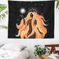 Decobites Moon Phase Mandala Tapestry Wall Hanging - Boho Hippie Witchcraft Decor