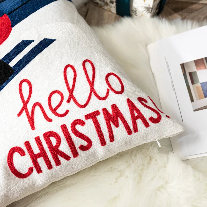 DecorBites™ Christmas Embroidered Pillow Cover Set - 45x45cm