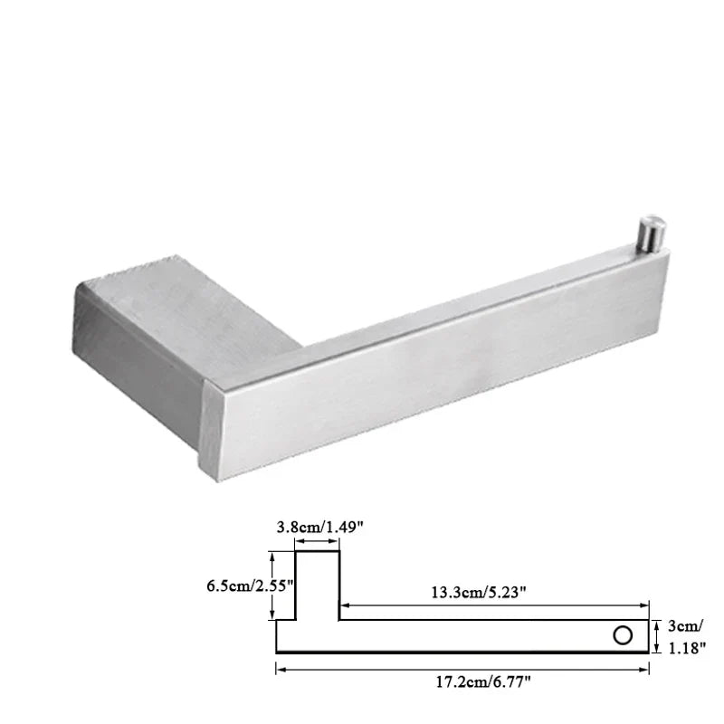 مجموعة إكسسوارات الحمام DecorBites™ المكونة من 6 قطع من النيكل المصقول