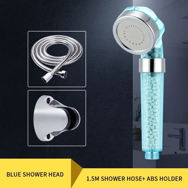 DecorBites™ Anion Spa Shower Head High Pressure Water Saving Handheld Nozzle