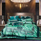 Decobites European Brocade Bedding Set with Jacquard Embroidery, Egyptian Cotton Material