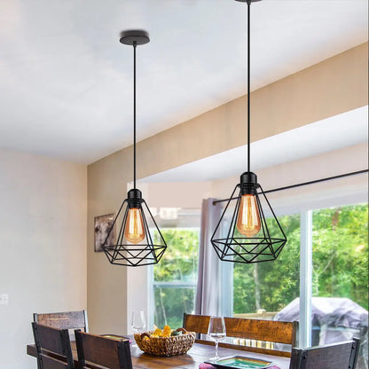 Decorbites™ Industrielles Vintage-Eisenkäfig-Pendant-Licht für Heimküche Wohnzimmer-Dekoration