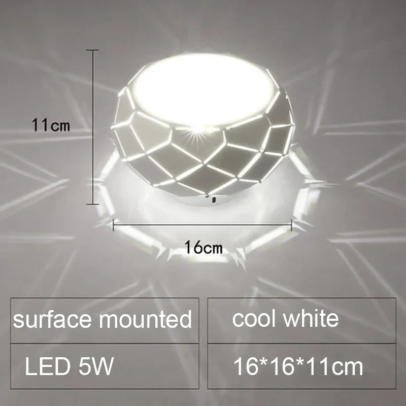 DecorBites™ LED Ceiling Light: Simplicity 5W 12W Dimmable Cylinder Lamp for Aisle Corridor