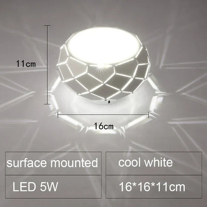 DecorBites™ LED Ceiling Light: Simplicity 5W 12W Dimmable Cylinder Lamp for Aisle Corridor