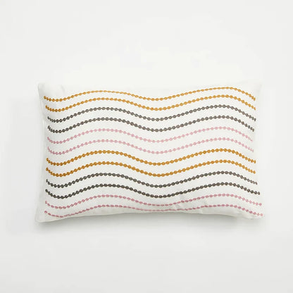 DecorBites™ Embroidered Daisy Dandelion Cushion Cover 45x45cm for Sofa Bed Chair Living Room