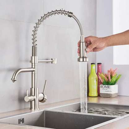 Decorbites™ Zweimodus-Wasserfilter-Küchenarmatur mit 360°-Drehung und Heiß-Kalt-Mischer