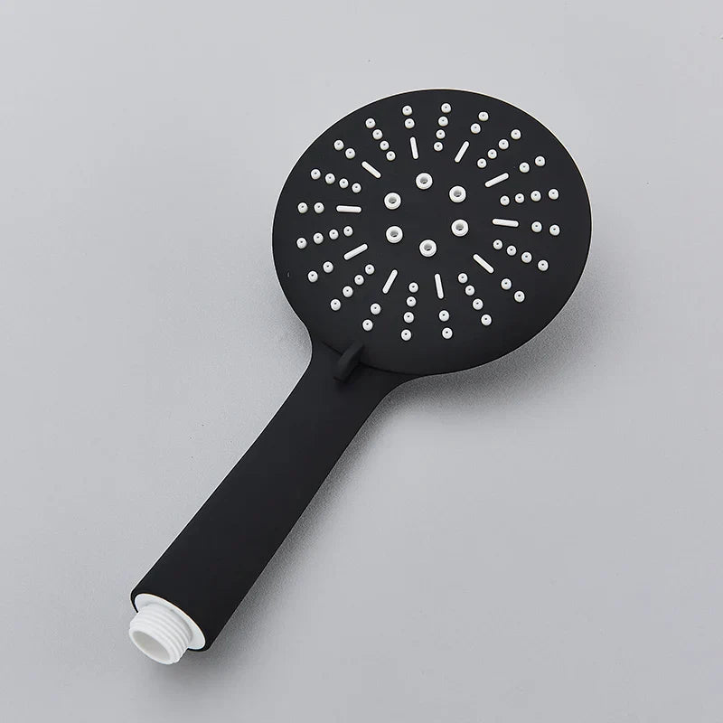 DecorBites™ Black High Pressure Hand-held Shower Head for Water Saving and Bathroom Rainfall