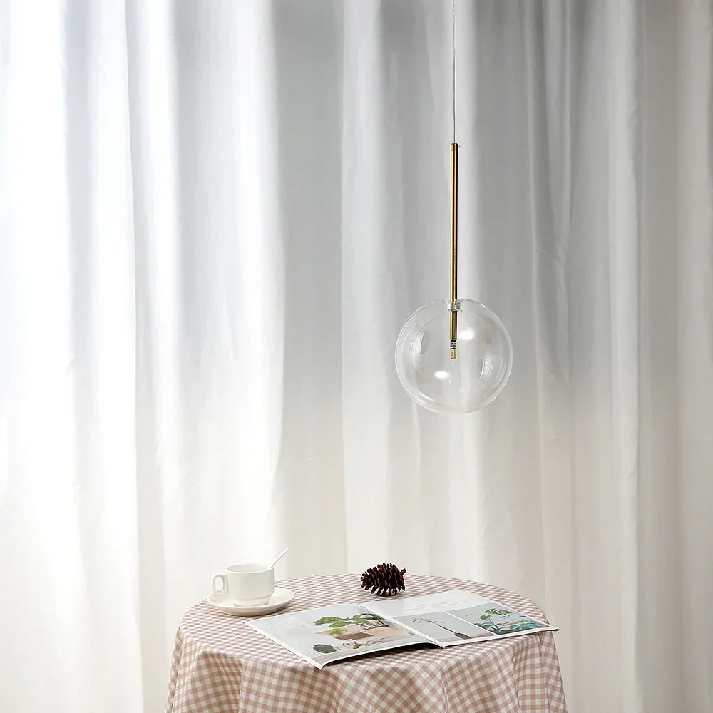 Lámparas colgantes de bola de vidrio dorado Decorbites™ para comedor y cocina