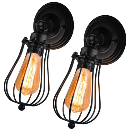 DecorBites™ Industrial Wall Lamp | American Indoor Sconce | Home Decor Light Fixture