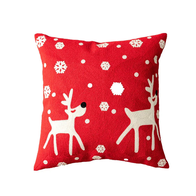 DecorBites™ Christmas Embroidered Pillow Cover Set - 45x45cm