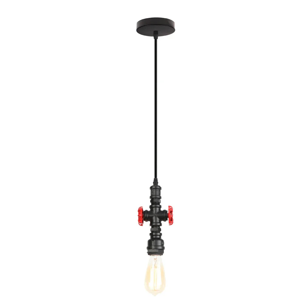 Lámpara colgante de loft retro industrial Decorbites™ con tubería de agua