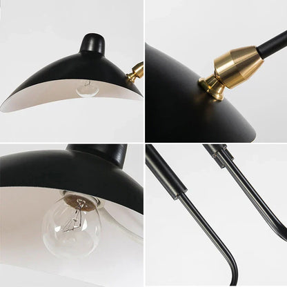 ثريا ديكوربايتس™ سوداء بذراع متأرجح | وحدة إضاءة صناعية قابلة للتعديل للغرف العلوية