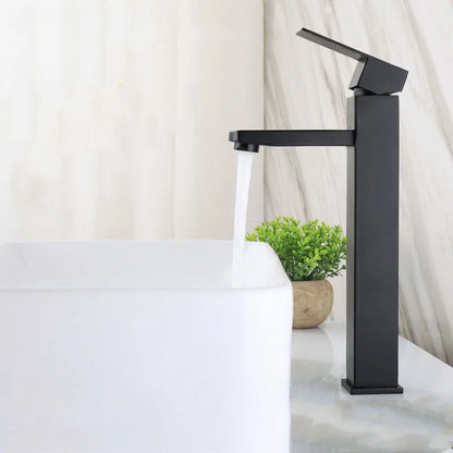DecorBites™ Brushed Tall Basin Sink Faucet for Stylish Bathroom Water Control