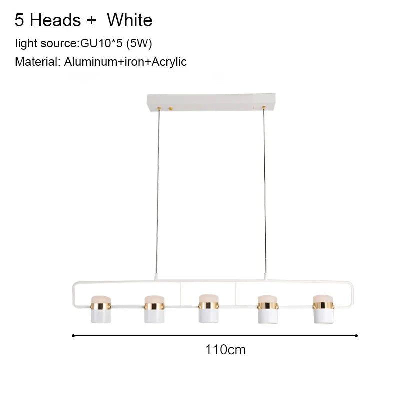 Lámpara colgante tipo araña LED DecorBites™ para comedor moderno, cafetería y bar