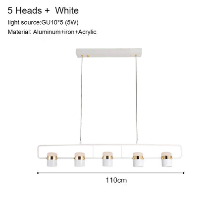 Lámpara colgante tipo araña LED DecorBites™ para comedor moderno, cafetería y bar