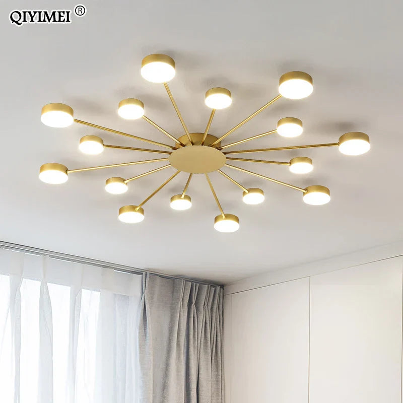 DecorBites™ LED Chandelier Lights: Modern, Creative Home Indoor Lighting Fixtures for Living Room, Bedroom, Kitchen