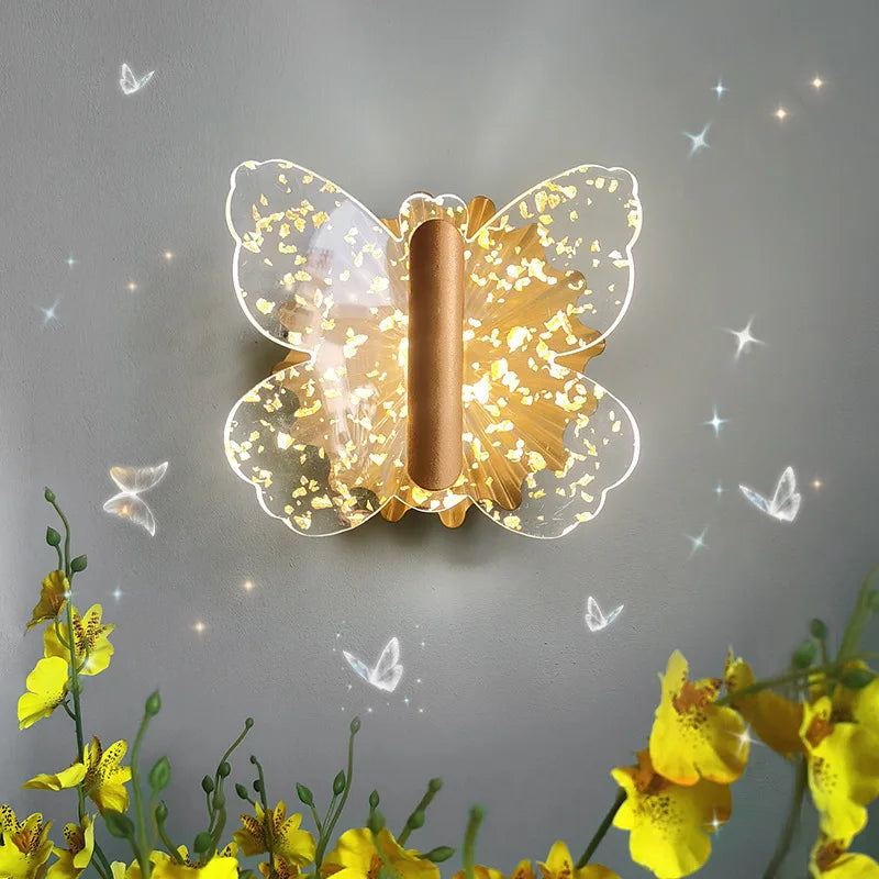 DecorBites™ Butterfly Wall Lamp: Modern LED Sconce Light for Bedroom, Living Room, Restaurant & Bathroom