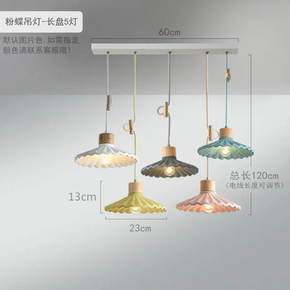 DecorBites™ Cement LED Pendant Lights: Modern Nordic Style for Restaurant, Bedroom, Living Room