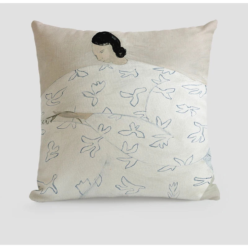 Japanese Art Square Cushion