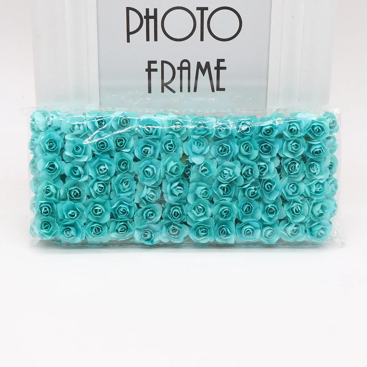 DecorBites™ 144 piezas de flores de papel artificiales de 2 cm para decoración de bodas y manualidades