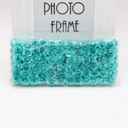 DecorBites™ 144 piezas de flores de papel artificiales de 2 cm para decoración de bodas y manualidades