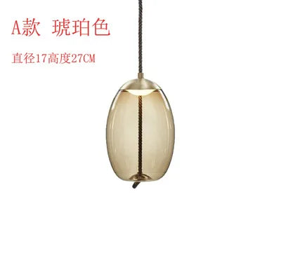 DecorBites™ Hemp Rope Knot Pendant Lights - Suspendu Glass Hanging Lamp