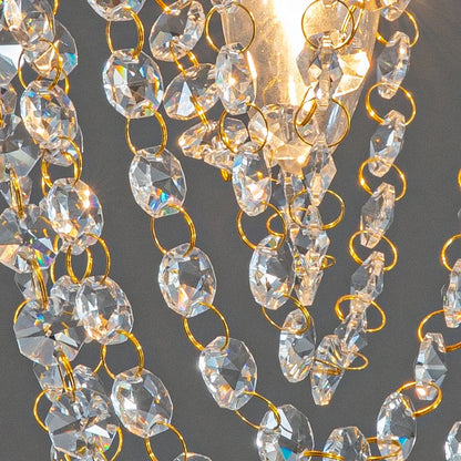 DecorBites™ Crystal Sun Flower Ceiling Chandelier - Golden/Silver for Foyer, Bedroom, Aisle Decor