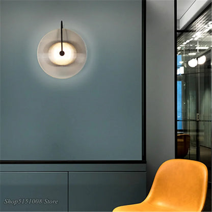 DecorBites™ Glass Wall Lamp Nordic Minimalist T Model Sconce Light for Home Decor
