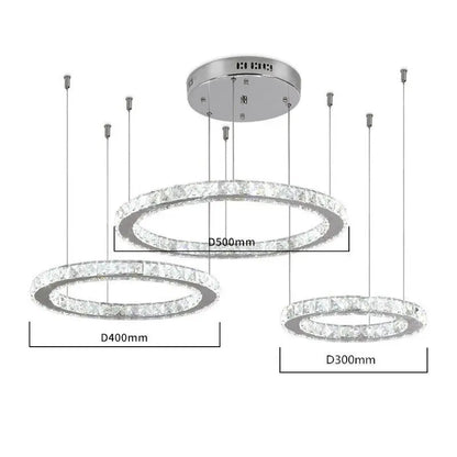 Lámparas de araña LED de cristal DecorBites™: Lámpara colgante moderna para sala de estar.