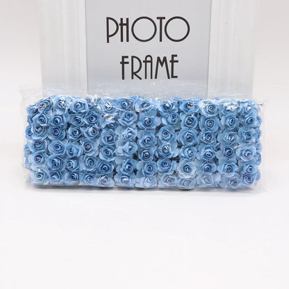 DecorBites™ 144 piezas de flores de papel artificiales de 2 cm para decoración de bodas y manualidades