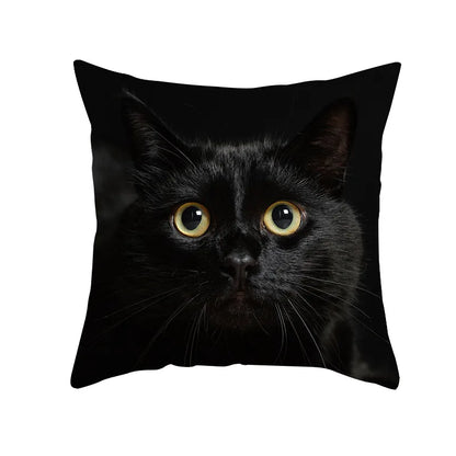 DecorBites™ Black Cat Pillowcases - Cute Kitty Animal Lover Cushion Cover