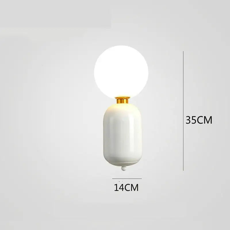 DecorBites™ Gold Mirror Ball Wall Lamp - Modern Minimalist LED Sconce