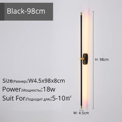 Lámpara de pared con tira LED DecorBites™ para decoración moderna en escaleras, dormitorios o pasillos