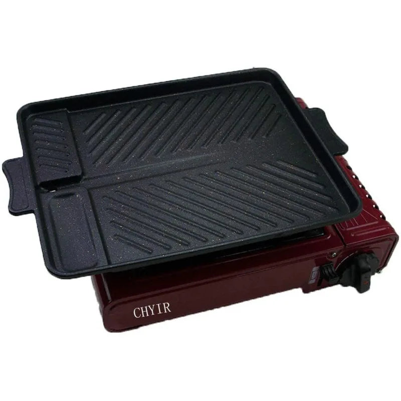 DecorBites™ Korean Grill Pan: Non-stick Smokeless BBQ Tray for Indoor/Outdoor Grilling