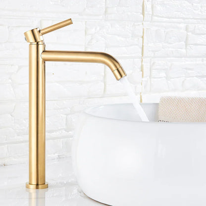 Grifo mezclador para lavabo DecorBites™ negro de montaje en cubierta | Grifo de agua fría y caliente para lavabo de baño