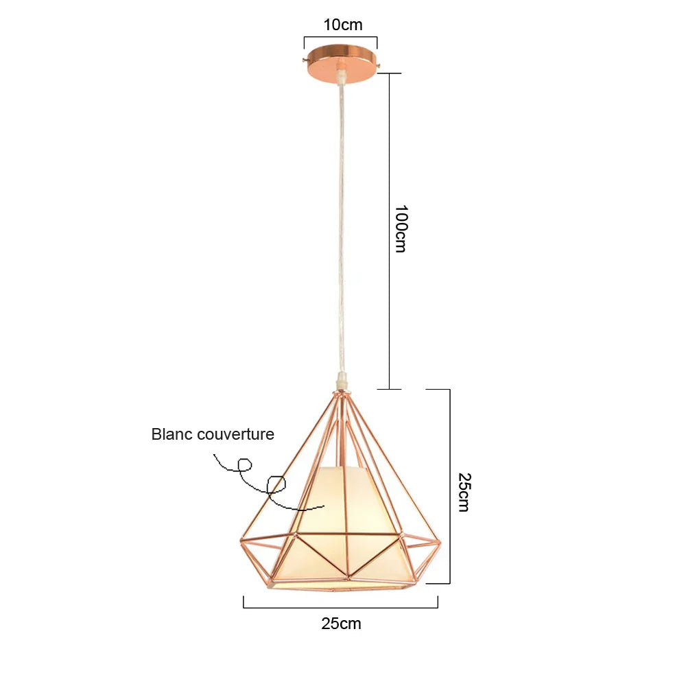 DecorBites™ Industrial Pendant Lights E27 LED Hanging Lamp Modern Loft Lighting for Home