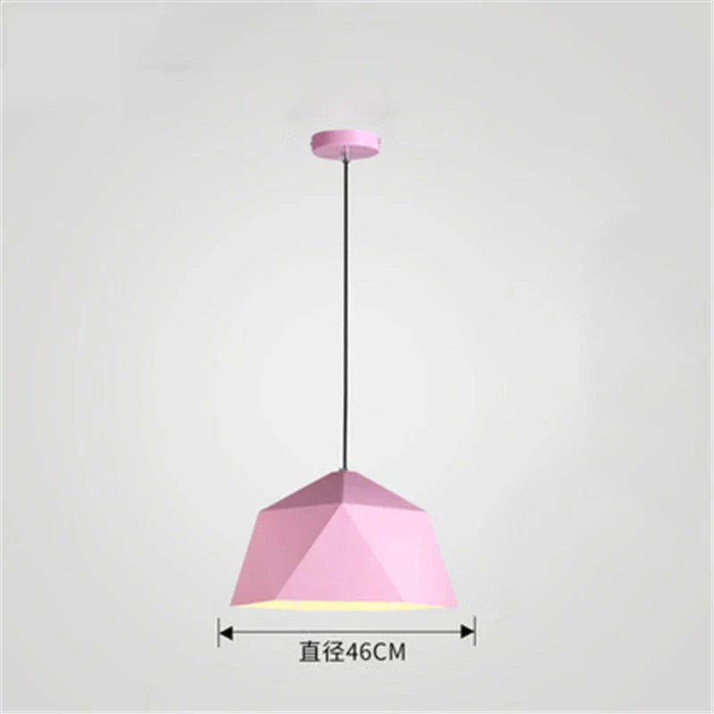 DecorBites™ Iron Diamond Pendant Lights Modern Geometry Pendent Lighting for Living Room & Cafe