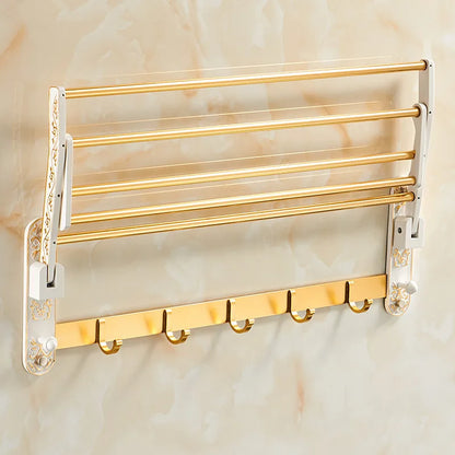 DecorBites™ Bath Hardware Set: Shelf, Towel Rack, Holder, Brush Holder, Towel Hanger, Hooks