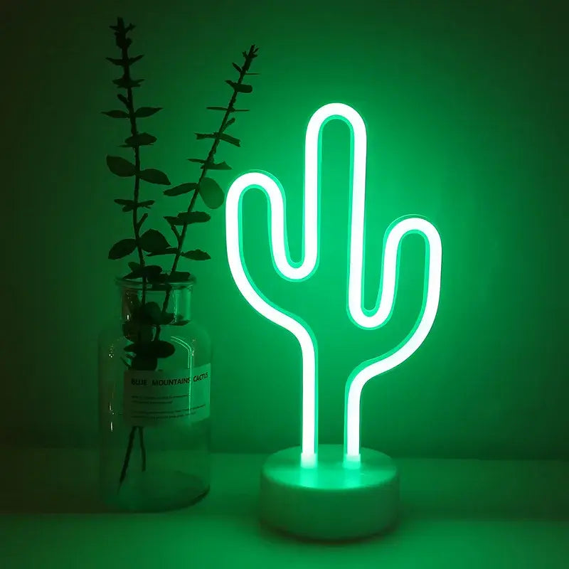 DecorBites™ USB LED Neon Sign Light Holiday Flamingo Night Lamp Xmas Party Wedding Decoration Home Gift cloud Heart