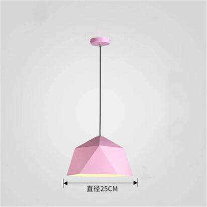 DecorBites™ Iron Diamond Pendant Lights Modern Geometry Pendent Lighting for Living Room & Cafe