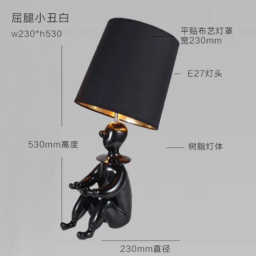 DecorBites™ Clown Desk Lamp: Modern Style, Creative Design, Character Table Lighting for Bedroom.